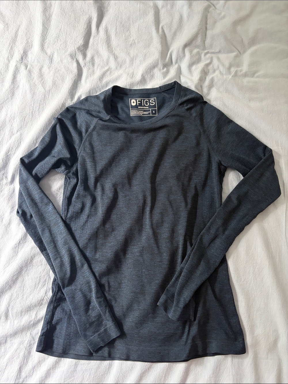 FIGS Long Sleeve Salta Underscrub Navy Blue